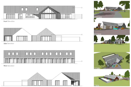 Tigermoth Fields, Chippenham Road, Lyneham, D1 (Non Residential Institutions) / Development / Land / Office / Other - Health / Nursery / Church / Education For Sale - Elevation plans.JPG