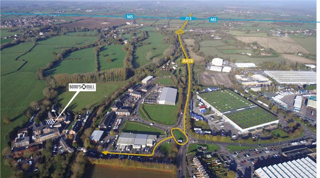Heron Suite, The Wheelhouse, Stonehouse, Office To Let - Bonds Mill Aerial Map UPDATE.jpg