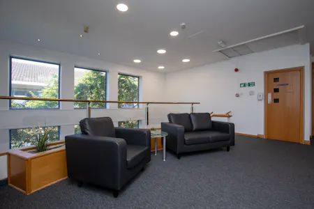 Alexandra Gate Business Centre, Cardiff, Serviced Office To Let - First Floor Reception Near Stairs.jpg