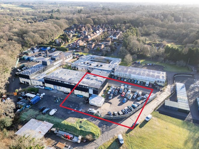 Unit 43A, Passfield Business Centre, Liphook, Warehouse & Industrial To Let - red line aerial.jpg