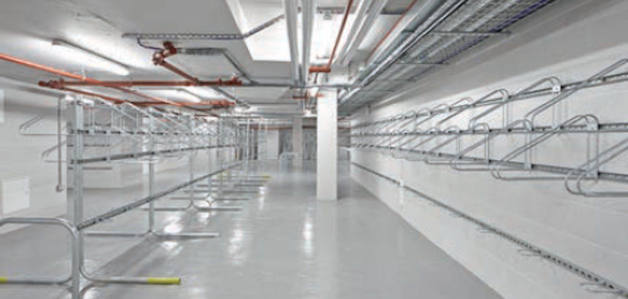 Central Bus Station In The Central District, Underground, Double-decker Buses, Hong Kong Island, Hong Kong, China Stock Photo