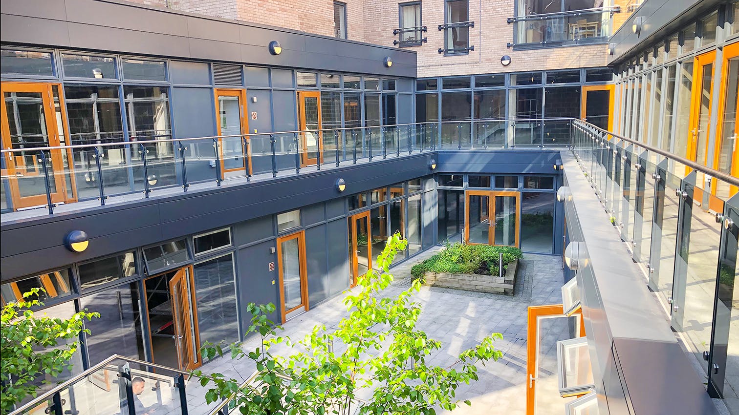 The Barrel Yard, Vinery Way, Hammersmith, Office For Sale - The Barrel Yard, Vinery Way, Brakenbury, Hammersmith London W6- EXT Courtyard LScape May2019 main pic.jpg