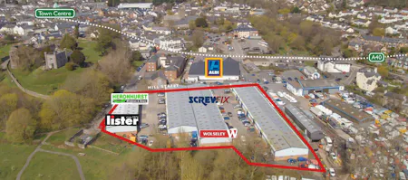 Unit 13, Mill Street Industrial Estate, Abergavenny, Industrial To Let - mill street aerial 01.jpg