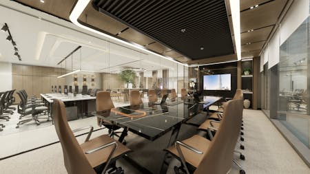 Vision Tower, Business Bay, Dubai, Office To Let / For Sale - Board Room View .jpg