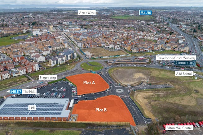 Plot A & B, Hayes Way, Bristol, Land / Office For Sale - HD2380 Hayes Way  Annotated Drone Image.jpg Plot A & B, Hayes Way, Bristol, Land / Office For Sale - HD2380 Hayes Way  Annotated Drone Image.jpg