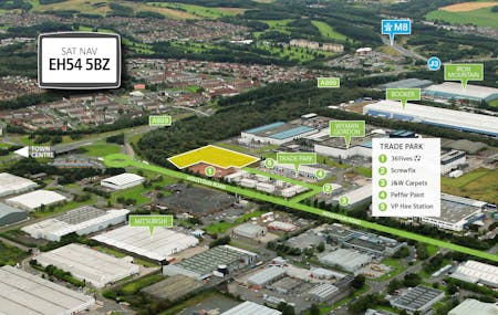 Unit 29, Livingston Trade Park, Livingston, Industrial/Logistics To Let - Aerial view