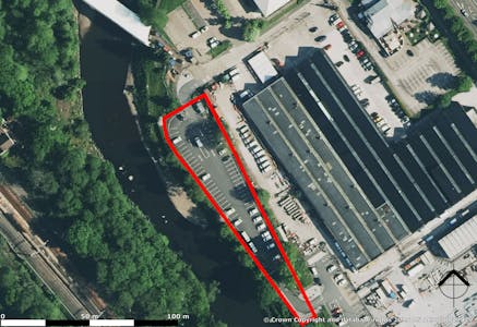 Site E06Y, Treforest Industrial Estate, Pontypridd, Land To Let - E6Y redline aerial.jpg
