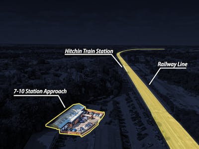 7-10 Station Approach, Hitchin, Automotive / Automotive Roadside (Car Showroom) / Industrial / Industrial Park / Light Industrial / Motortrade / Trade Counter / Trade Counter / Showroom / Workshops / Yard To Let - Aerial Points of Interest.jpg