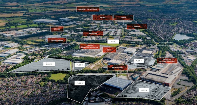Telford Defence & Technology Park, Hadley Park East, Telford To Let / For Sale - Telford Aerial.jpg