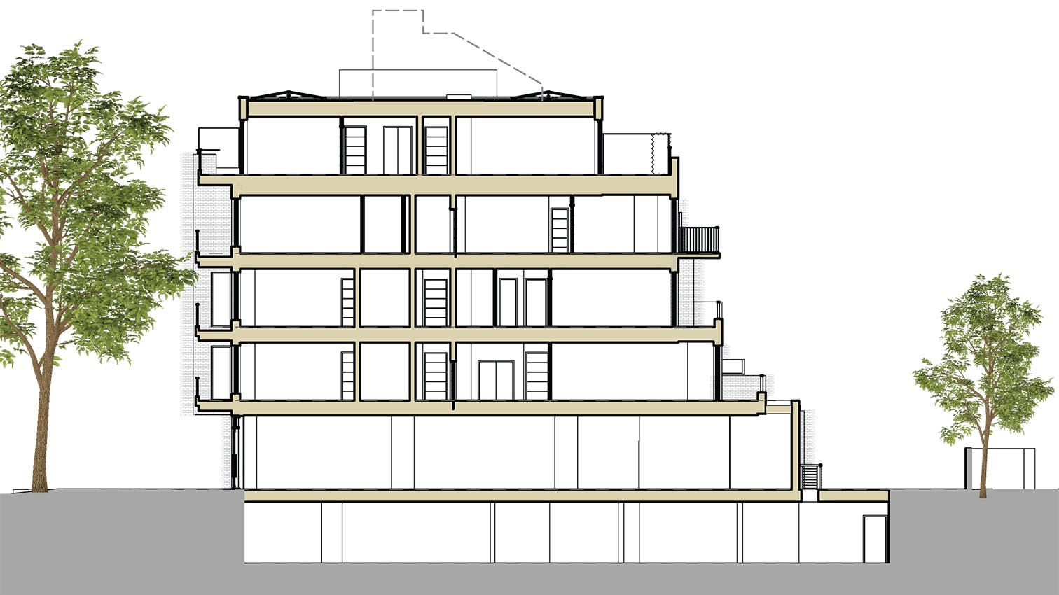 Botanic House, 309-317 Chiswick High Road, Chiswick, Office To Let / For Sale - Side Elevation.jpg