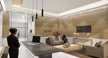 Westfield Riyadh, Riyadh, Office To Let - JR_GF TYPICAL OFFICE LOBBY03.jpg