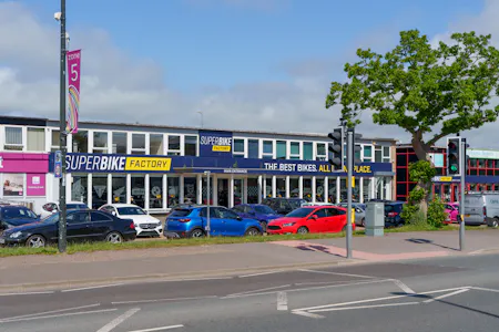 61-63 Gatwick Road, Crawley, Class E Retail / Leisure / Industrial / Industrial / Warehouse To Let / For Sale - WEB FRONT Superbike Factory Final-1.jpg