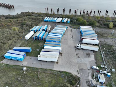 Plot 8 Beckton Gas Works, Armada Way, London, Open Storage To Let - DJI_20251118134256_0002_V.JPG