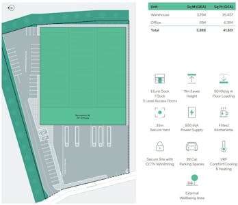 Greenlight Heathrow, Colnbrook, Industrial / Warehouse To Let - Site plan and icons