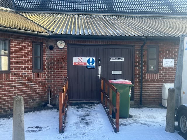 11 Couch Lane, Devizes, Offices To Let - Rear door exterior.jpeg