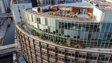 The Point, London, Office To Let - The Point drone external