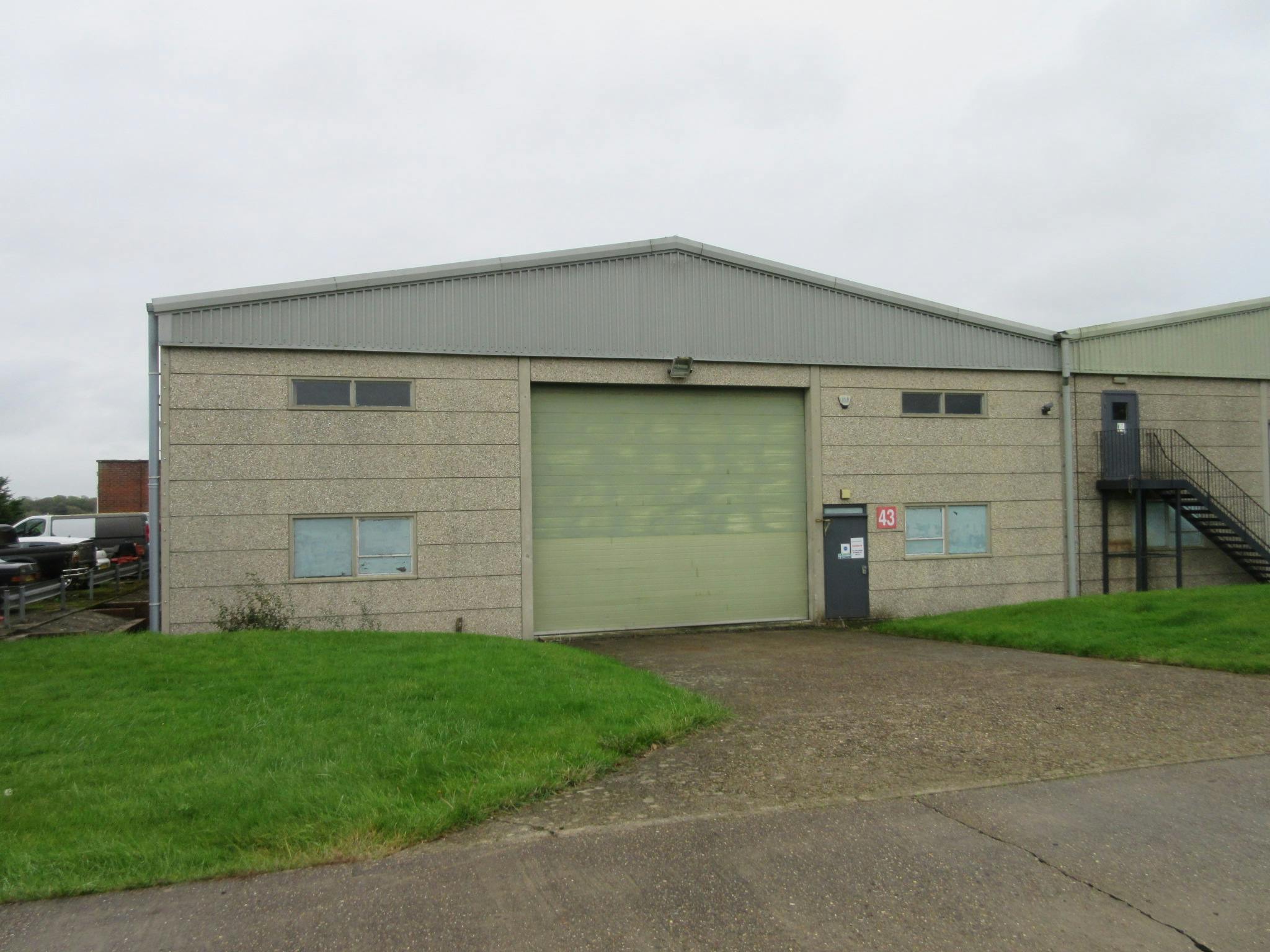 Building 43, Dunsfold Park, Stovolds Hill, Cranleigh, Industrial / Warehouse To Let - Rear 43.JPG