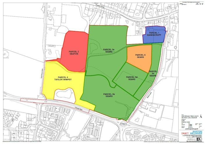 Land East of Old Priory Lane, Bracknell, Development / Residential For Sale - Parcel Plan