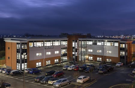 Pure Offices - Turnberry Park Road, Leeds, Serviced Office To Let - External Nightime.jpg