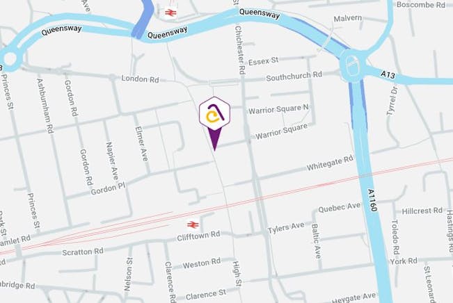 130 High Street, Southend-on-Sea, Office / Retail To Let - map.JPG