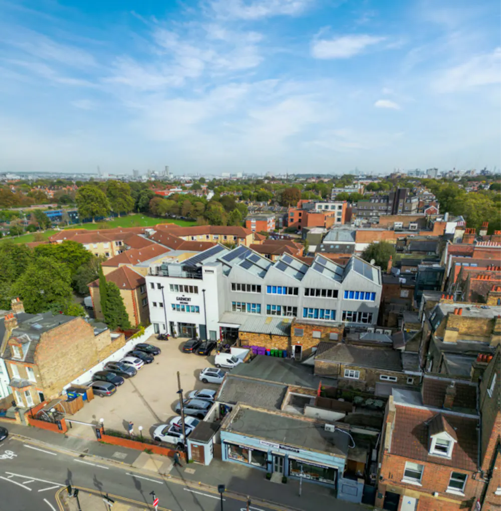 The Garment Building, 9 Fishers Lane, London, Office To Let - Aerial.png