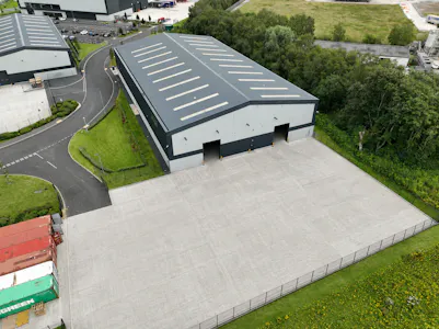 Unit 2, Carrington Gateway, Manchester, Industrial/Logistics Lease Assignment - Carrington External drone 2