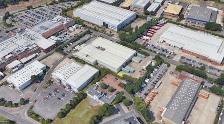 Brooklands Logistics Park, Weybridge, Industrial/Logistics / Industrial / Warehouse To Let - aerial east.jpg