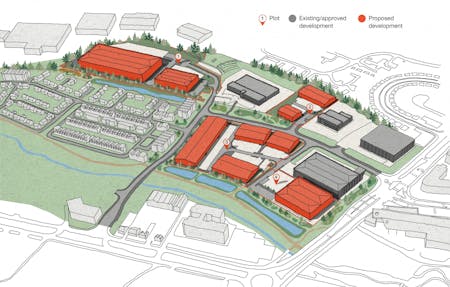 Longbridge Business Park, Longbridge, Birmingham, Design And Build / Industrial / Industrial Land / Light Industrial / Research and Development / Industrial / Warehouse To Let - plan-with-key-67a9cadac1b70.jpg