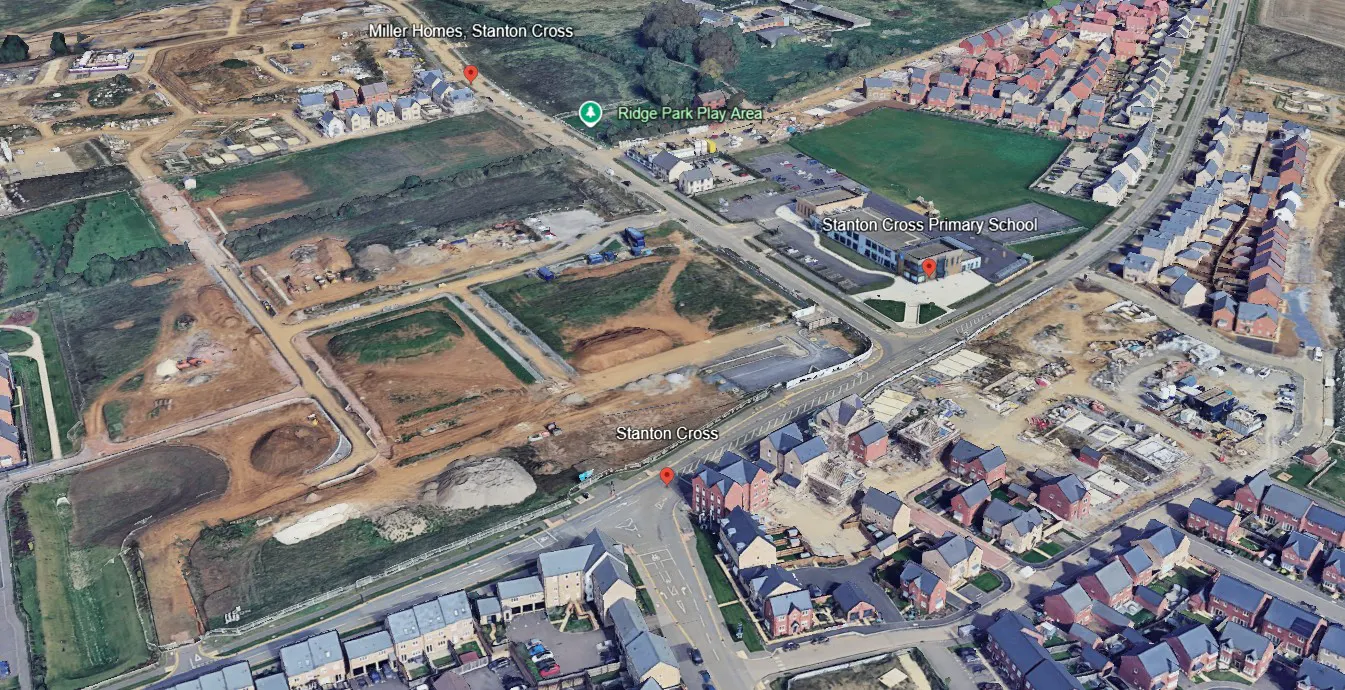 Stanton Cross Local Centre, 4 Waverley Drive, Wellingborough, Development / Development / Other / Office / Restaurant / Cafe / Retail To Let / For Sale - 3D Google Earth.jpg