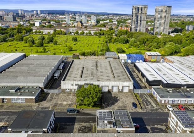 573 Lawmoor Street, 573 Lawmoor Street, Glasgow, Industrial / Other To Let / For Sale - Aerial Front.jpg