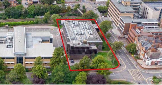 Former Cadent Data Centre, 101 Regent Road, Leicester, Office To Let / For Sale - Regent Road aerial.jpg