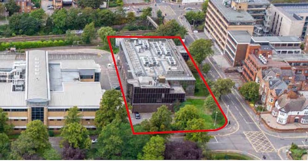 Former Cadent Data Centre, 101 Regent Road - Regent Road aerial.jpg