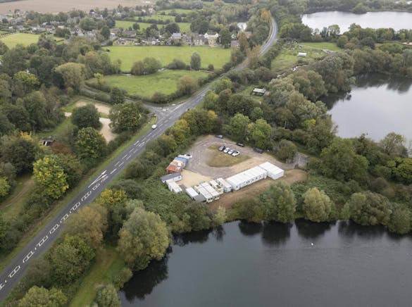 Lake 63, Waterside Plot, Somerford Keynes, Industrial / Investment / Land & Development  / Leisure / Office / Retail For Sale - Lake 63 drone_0989.jpg