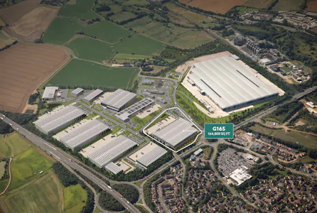 G165, Gateway 14, Stowmarket, Industrial / Industrial / Storage / Industrial / Warehouse To Let / For Sale - Gateway 14 aerial showing G165 only.jpg