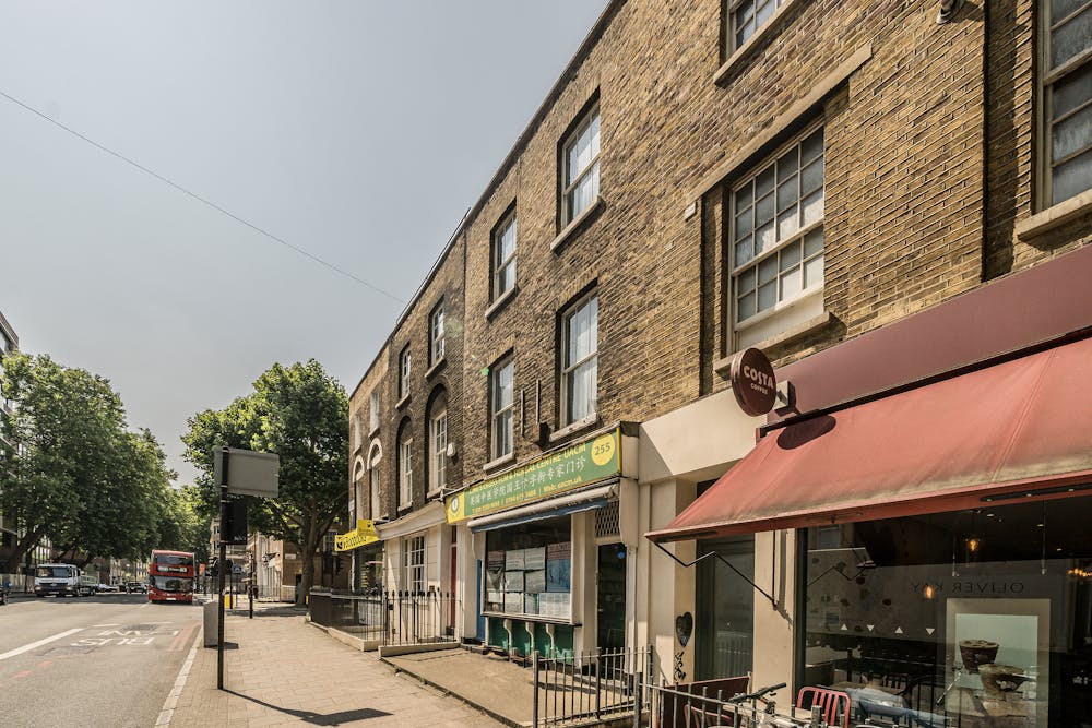 255 Gray's Inn Road, WC1X - 255 Grays Inn Road  StreetFacing Commercial Buildings With Shops And Restaurants.jpg