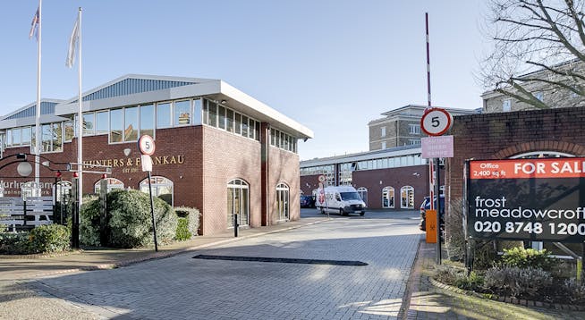 Unit 1, Hurlingham Business Park, Sulivan Road, Fulham, Office For Sale - Unit 1 Hurlingham Business Park Fulhan SW6 Office building for Sale West LondonEXT entrance.jpg