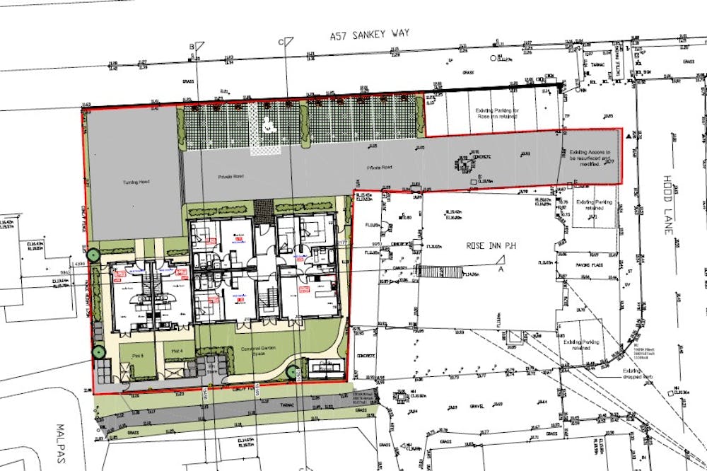 Land Behind The Rose Inn - Proposed Site Layout for Brochure.jpg