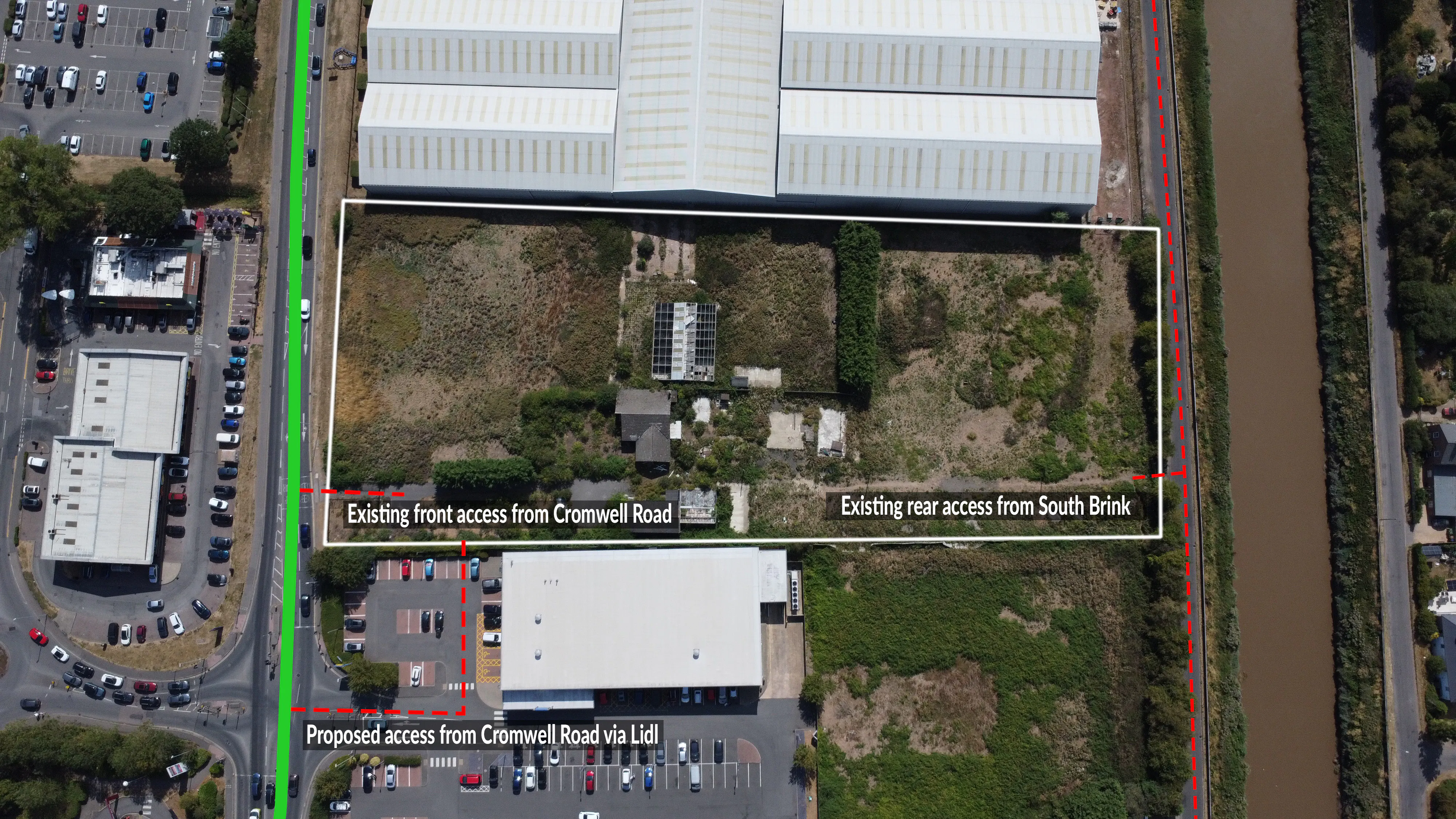 Land at 18 Cromwell Road, Wisbech, Investment / Investment For Sale - Access Roads.jpg