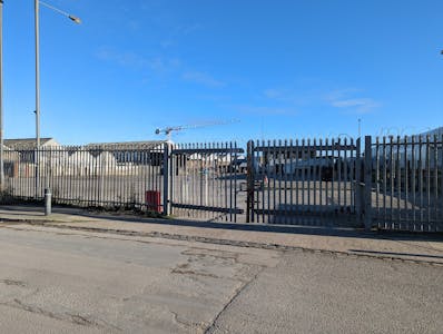 Land At Riverside Road, Lombard Wall, London, Open Storage To Let - 3 Land at Lombard Wall Riverside Rd  gate.jpg