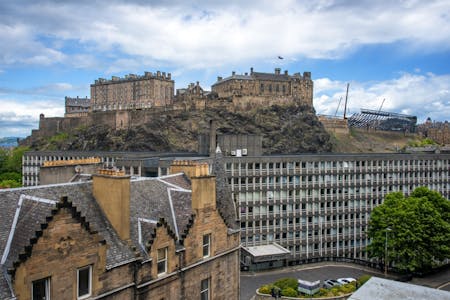Mainpoint, 102 West Port, Edinburgh, Office To Let - 5th Floor Mainpoint Castle view.jpg