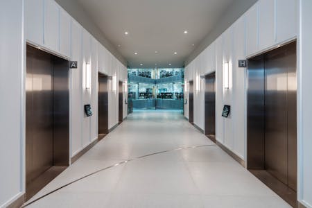 The Point, London, Office To Let - The Point lift lobby