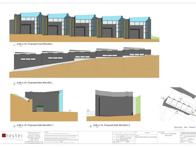 Land at Boscombe Road, Dunstable, Development Land / Development Potential / Development Site / Industrial Land / Land / Land / New Build / Open Storage / Yard For Sale - Units 610 Side Elevation.jpeg