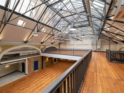 The Drill Hall, The Drill Hall, London, Office To Let - Drill Hall interior mezzanine view.png
