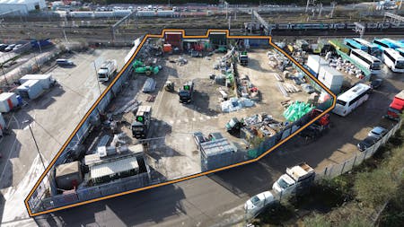 Compound 7 Canal Way, Ladbroke Grove, London, Open Storage To Let - DJI_0716 Outlined.jpg