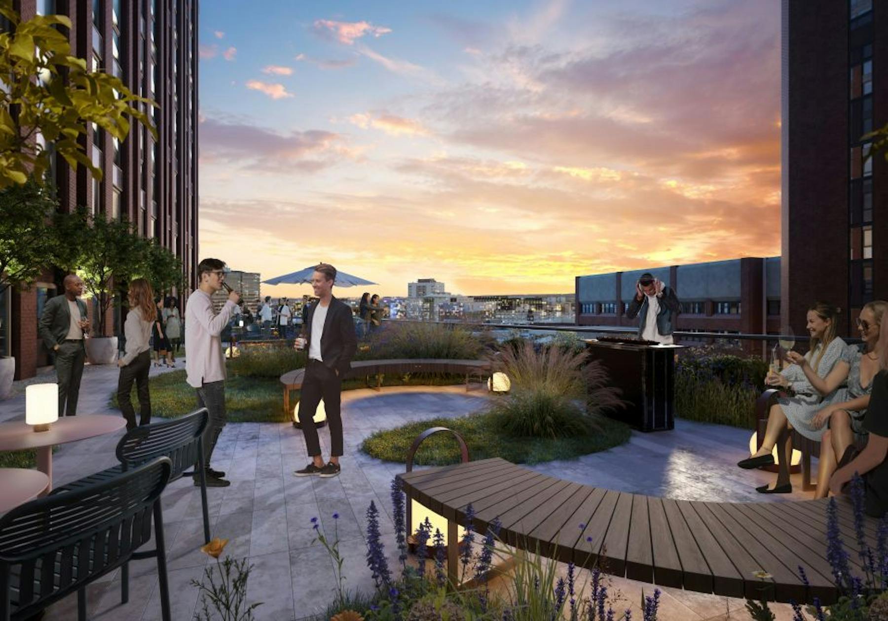 West Village, Wellington Street, Leeds, Offices To Let - west_villageevening_terrace_04.jpg