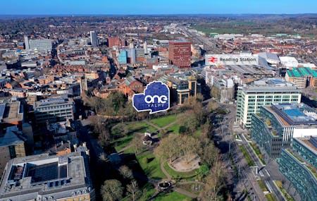 One Valpy, 20 Valpy Street, Reading, Office To Let - OneValpyAerialMarkedUp.jpg