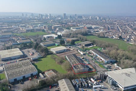 Unit 42, Portmanmoor Road Industrial Estate, Cardiff, Industrial To Let - 40 block aerial 04.jpg