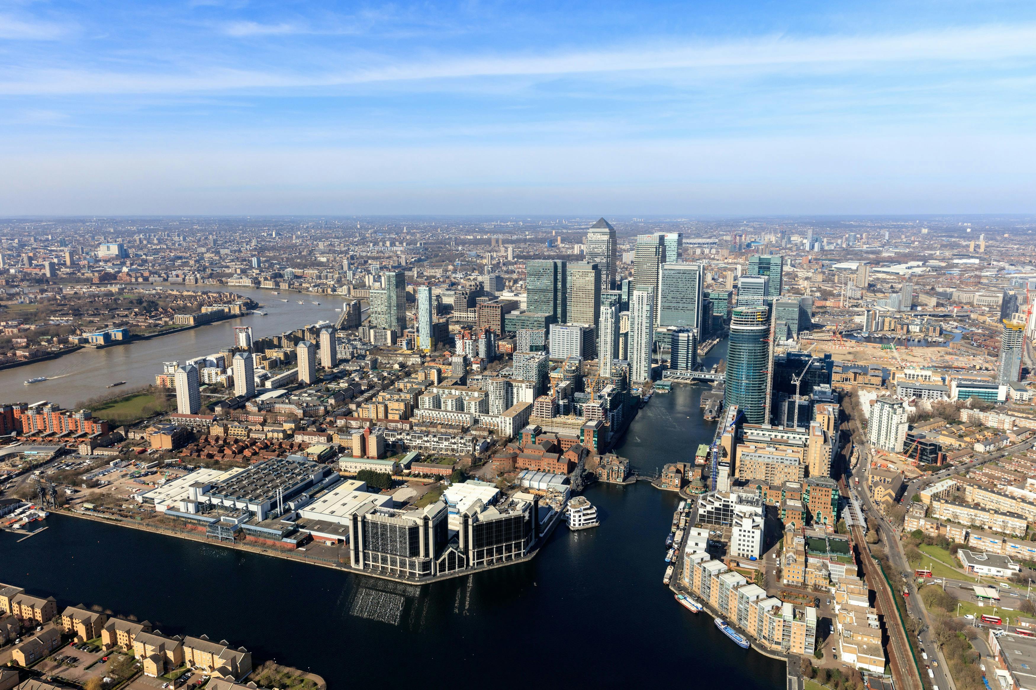 City Reach, 5 Greenwich View Place, London, Offices To Let - Aerial Photo.jpg