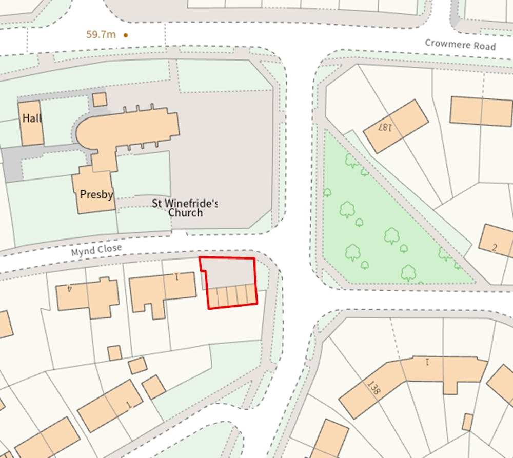 Garage Site, Mynd Close - Site Plan.png