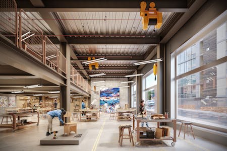 St Pancras Campus, St Pancras Campus, King's Cross, Office To Let - 20230428WRESt_Pancras_Campus_Industrial space.jpg